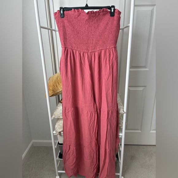 NWT Lulus Linen Strapless Jumpsuit with pockets NEVER WORN - Picture 8 of 11